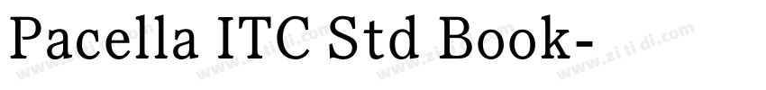 Pacella ITC Std Book字体转换